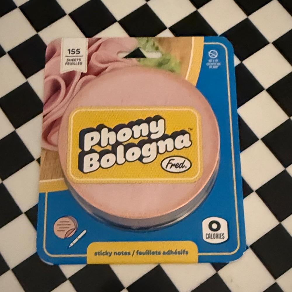 Fred Phony Bologna Pink Sticky Notes
